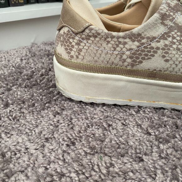 DR. SCHOLL'S Tan Snake Leather Upper Print Sneaker Size 11 - Picture 5 of 13